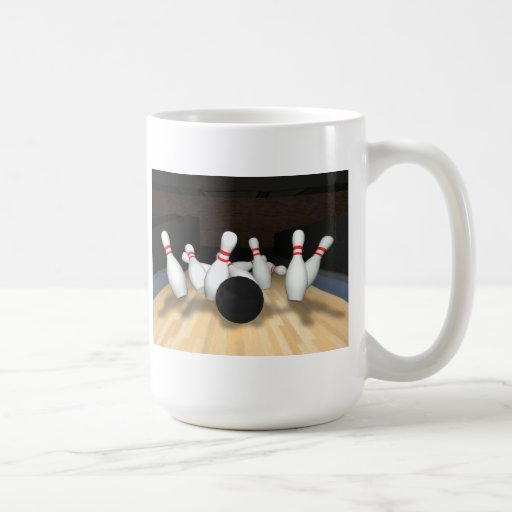 Bowling Ball & Pins 3D Model Coffee Mugs Zazzle