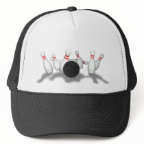 Bowling Ball & Pins: 3D Model: Trucker Hat