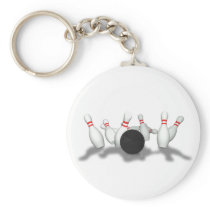 Bowling Ball & Pins: 3D Model: Keychains