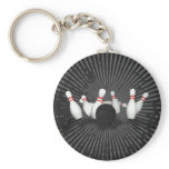 Bowling Ball & Pins: 3D Model: Keychain