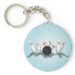 Bowling Ball & Pins: 3D Model: Keychain