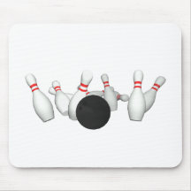 Bowling Ball & Pins: 3D Model: Mouse Pad