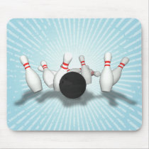 Bowling Ball & Pins: 3D Model: Mousepad