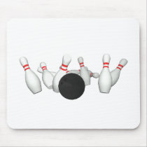 Bowling Ball & Pins: 3D Model: Mouse Pad