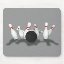 Bowling Ball & Pins: 3D Model: Mousepad