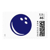 Bowling Ball Postage Stamp