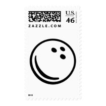 Bowling ball postage stamps