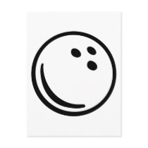 Bowling ball post cards