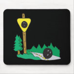 Bowling Ball Sign Mousepad