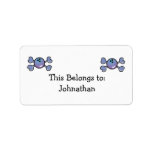 bowling ball Skull purple Crossbones Custom Address Label