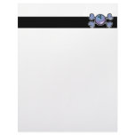 bowling ball Skull purple Crossbones Customized Letterhead