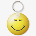 Bowling Ball Smiley Face keychain