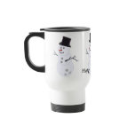 Bowling Ball Snowman Christmas Coffee Mug