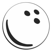 Bowling ball round stickers