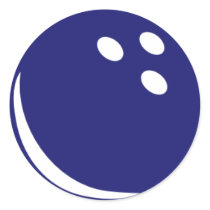 Bowling Ball Round Sticker