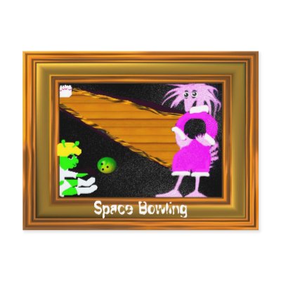 Bowling Bird Postcard by DoviGirl2008