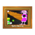 Bowling Bird Postcard
