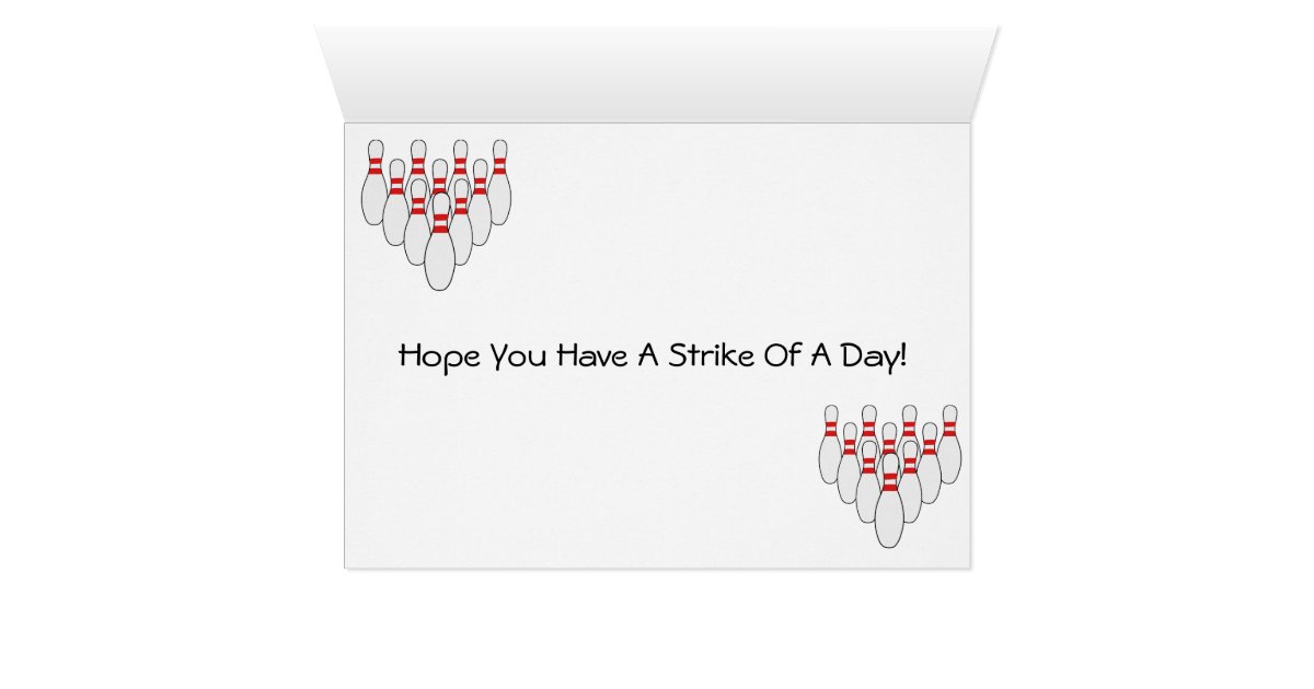 Bowling Birthday Card | Zazzle