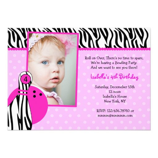Bowling Birthday Party Invitations Photo