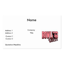 bowling bitch business card templates