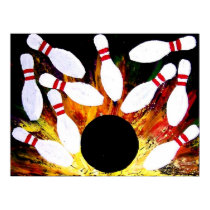 BOWLING BOWL STRIKE by Teo Alfonso posters