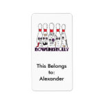 bowling bully address label