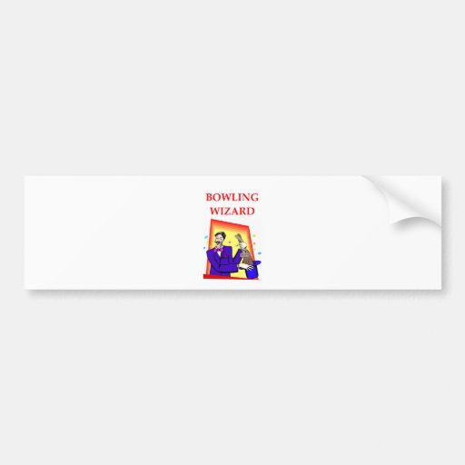 BOWLING BUMPER STICKER