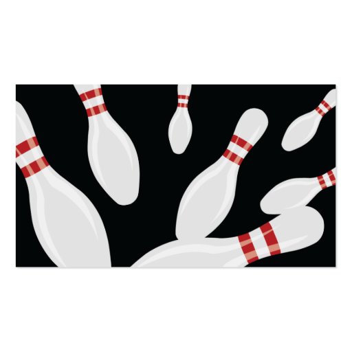 Bowling - Business Business Card Template (back side)