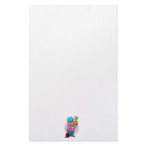 bowling champ granny cartoon personalized stationery