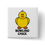 Bowling Chick Buttons