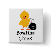 Bowling Chick Button