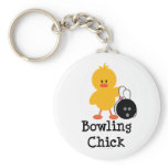 Bowling Chick Key Chain