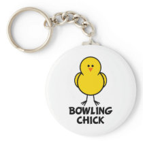 Bowling Chick Key Chains