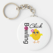 Bowling Chick Keychains