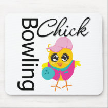 Bowling Chick Mousepads