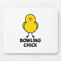 Bowling Chick Mouse Pad