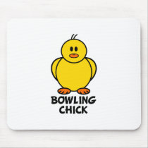 Bowling Chick Mouse Pad