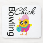 Bowling Chick Mousepads