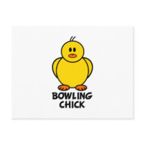 Bowling Chick Post Card