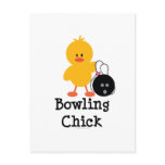 Bowling Chick Postcard