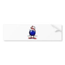 Bowling Christmas Bumper Sticker