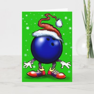 Bowling Christmas Card