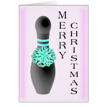 Bowling Christmas Greeting Cards