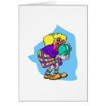 Bowling Clown Card
