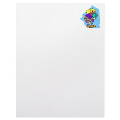 Bowling Clown Letterhead Design by Clown_Town