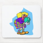 Bowling Clown Mouse Pads