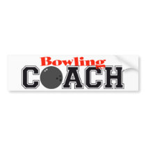 Bowling Coach bumper stickers by LushLaundry Bowling Coach bumper stickers
