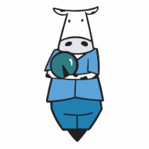 bowling cow photo cut out