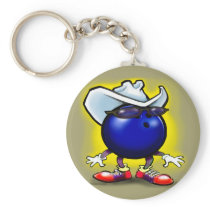 Bowling Cowboy Key Chains