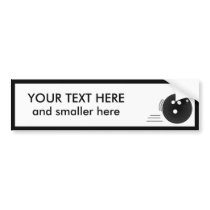 Bowling: Create Your Own bumper stickers